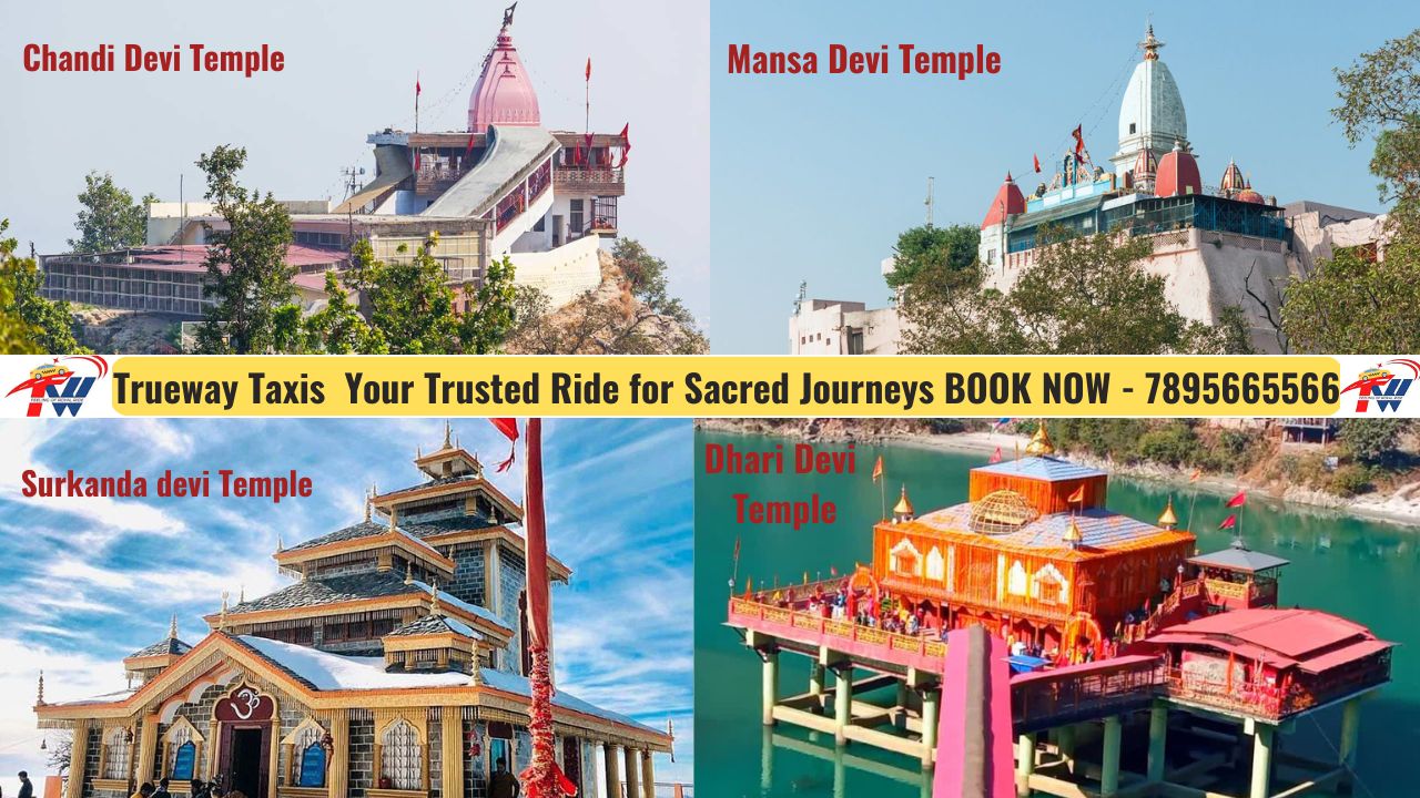 Temple tour taxi service in Uttarakhand by Trueway Taxis with comfortable cab for Char Dham and religious travel