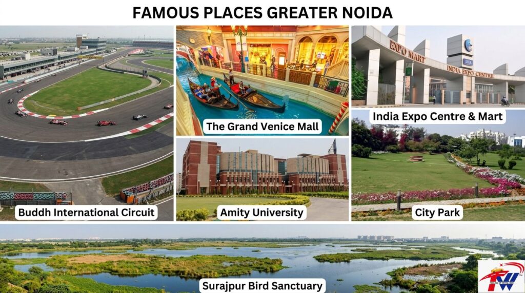Famous places in Greater Noida showcasing modern attractions and popular tourist spots