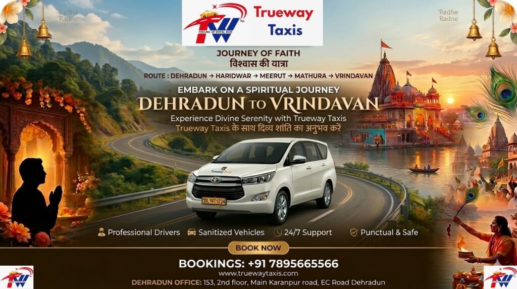 Dehradun to Vrindavan Taxi