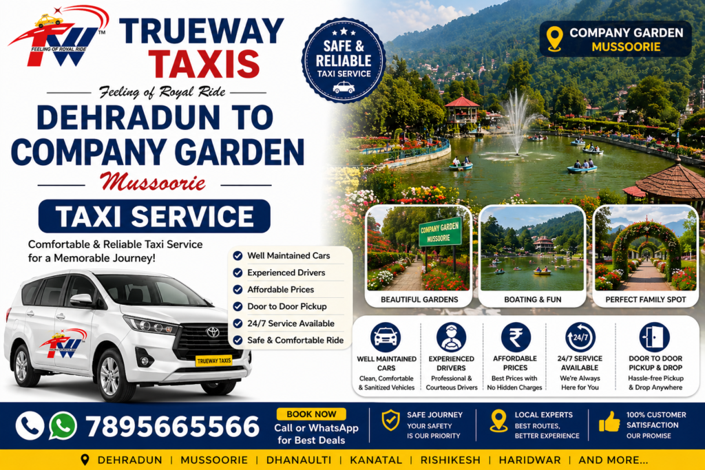 Company Garden Mussoorie Taxi service