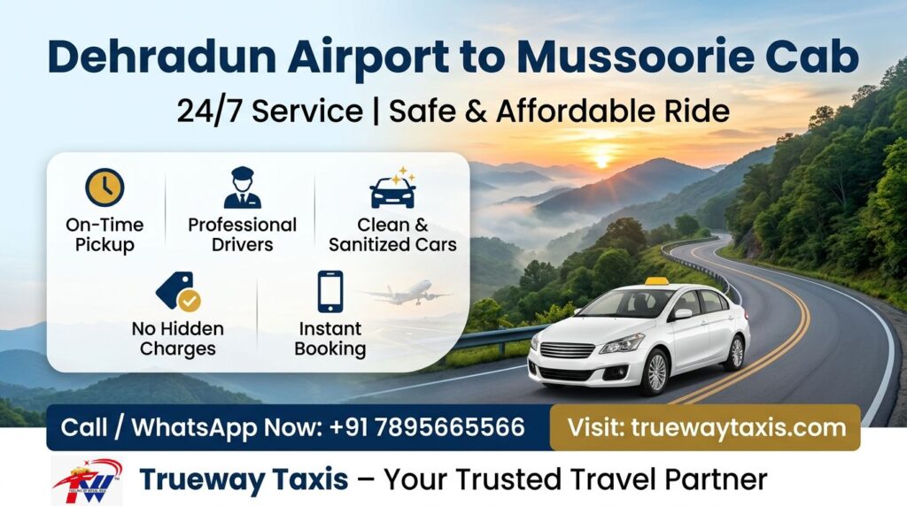 Dehradun Airport to Mussoorie Cab Service