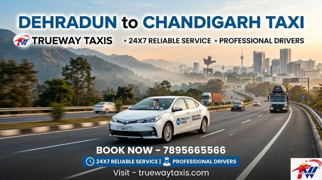 Dehradun to Chandigarh Taxi Service