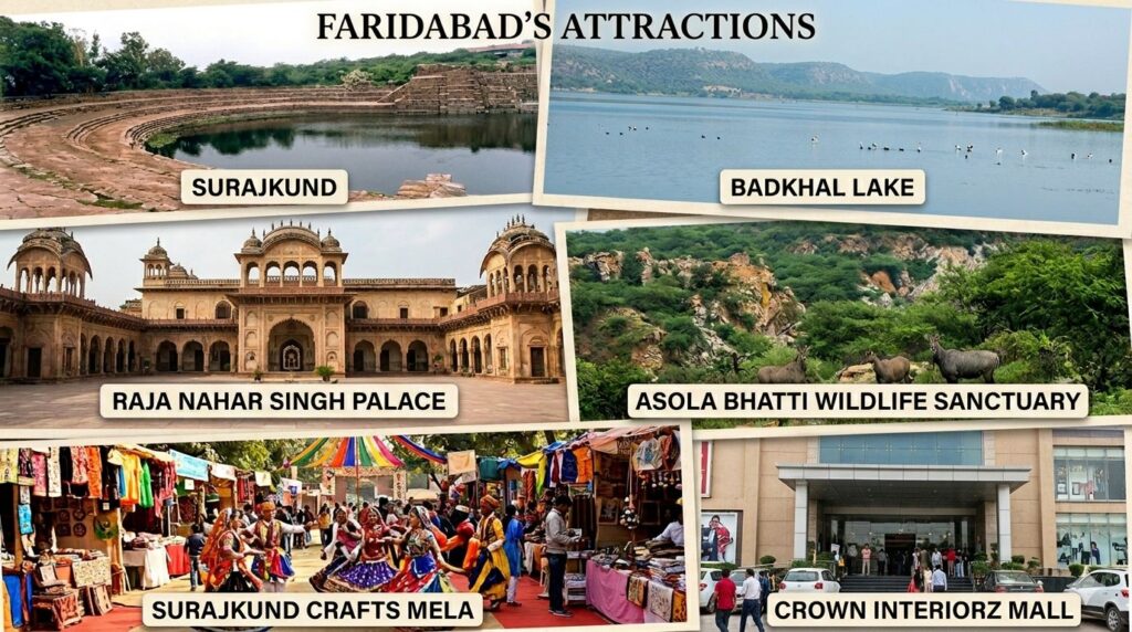 Popular attractions between Dehradun and Faridabad
