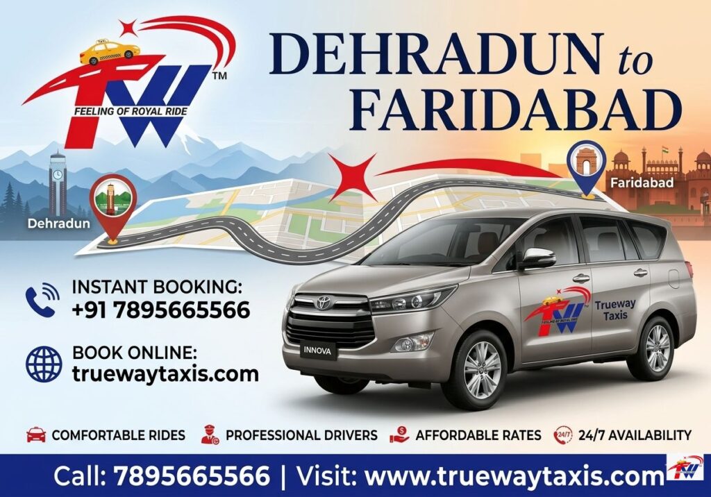 Dehradun to Faridabad Cab