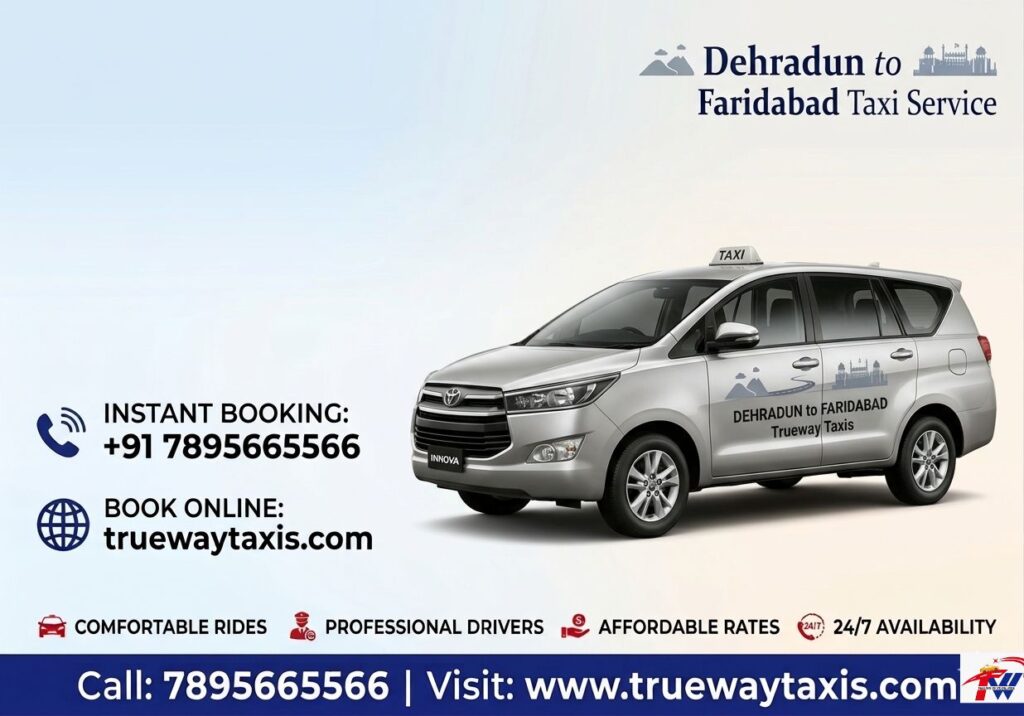 Dehradun To Faridabad Cab