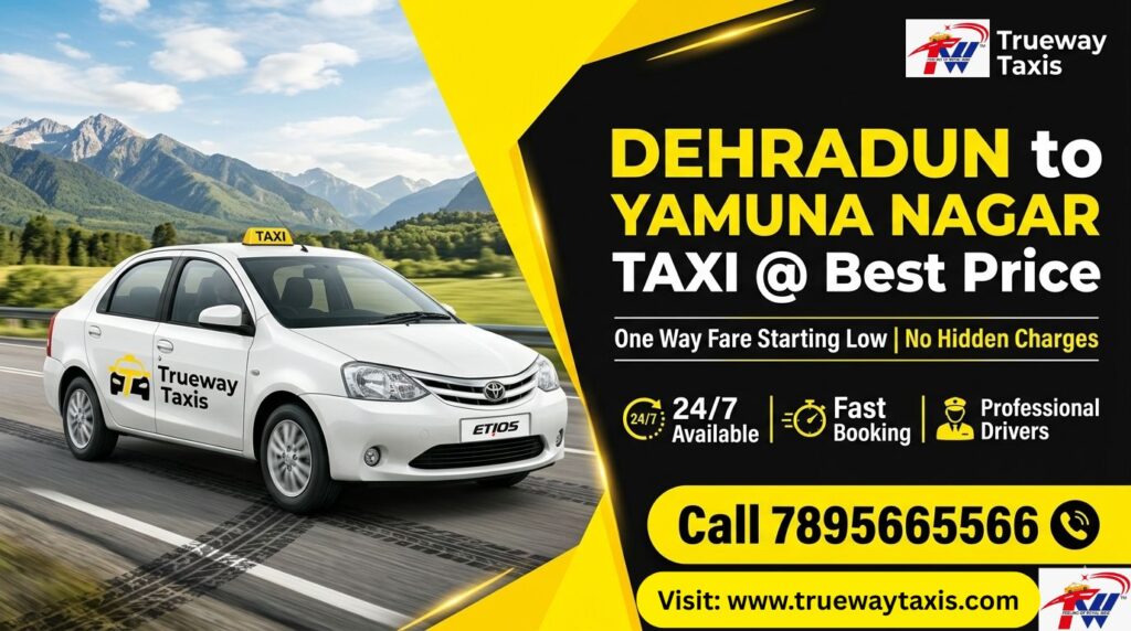 Dehradun to Yamunanagar one way taxi