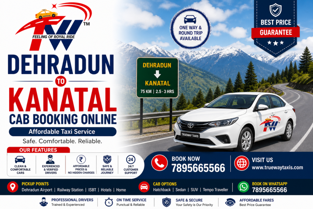 Dehradun to Kanatal cab booking