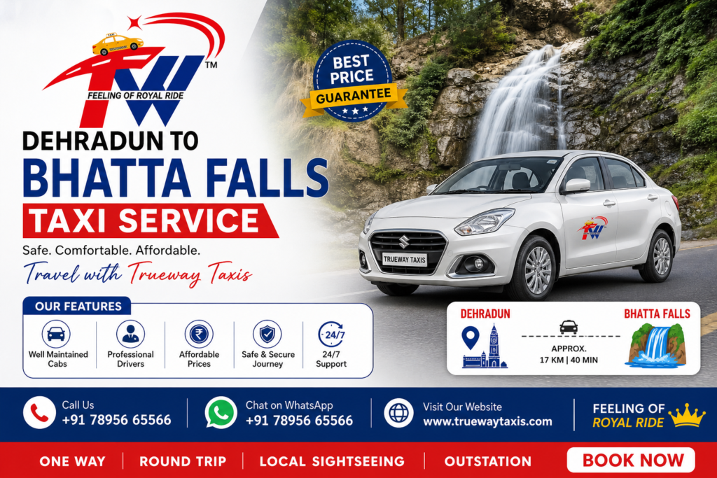 Dehradun to Bhatta Falls Taxi Service