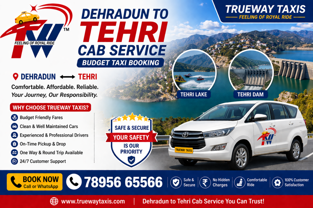 Dehradun to Tehri Cab Service.