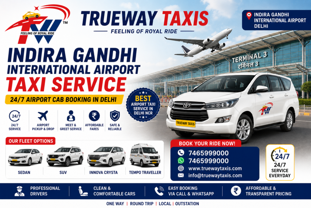 Indira Gandhi International Airport Taxi Service