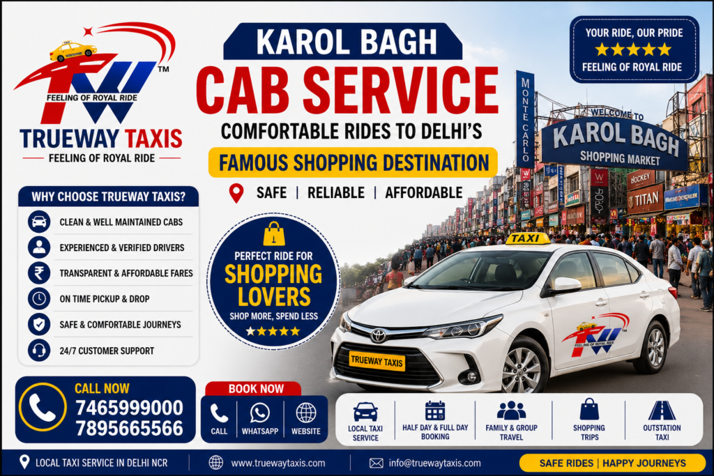 Delhi to Karol Bagh Cab Service