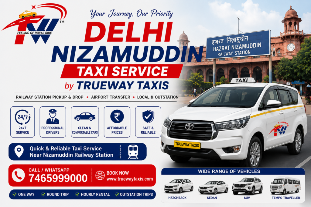 Taxi Service Near Nizamuddin Railway Station