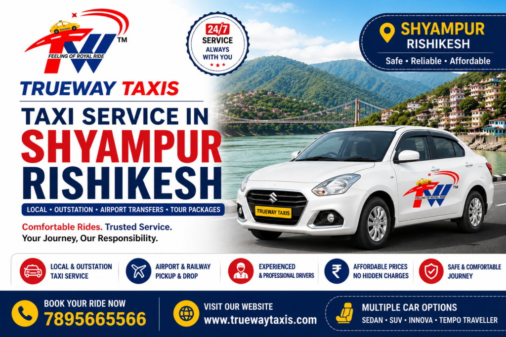 Taxi Service in Shyampur Rishikesh