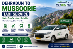 Taxi cab on Mussoorie road from Dehradun – TruewayTaxi