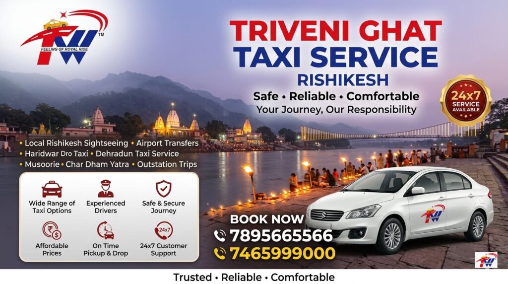 Triveni Ghat Taxi Service in Rishikesh
