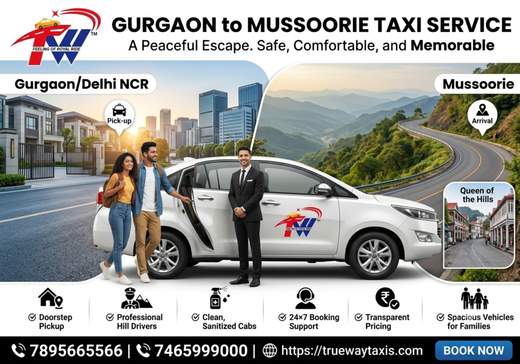 Gurgaon to Mussoorie Taxi Service